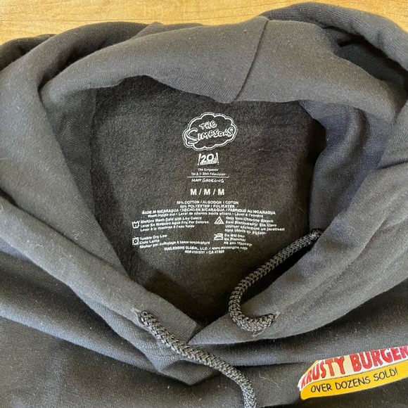The Simpsons Size Medium Krusty Burger Hoodie - Picture 7 of 10